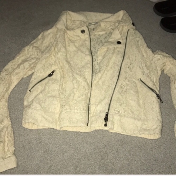 Kierra Laced Moto Cropped Jacket - Picture 2 of 3